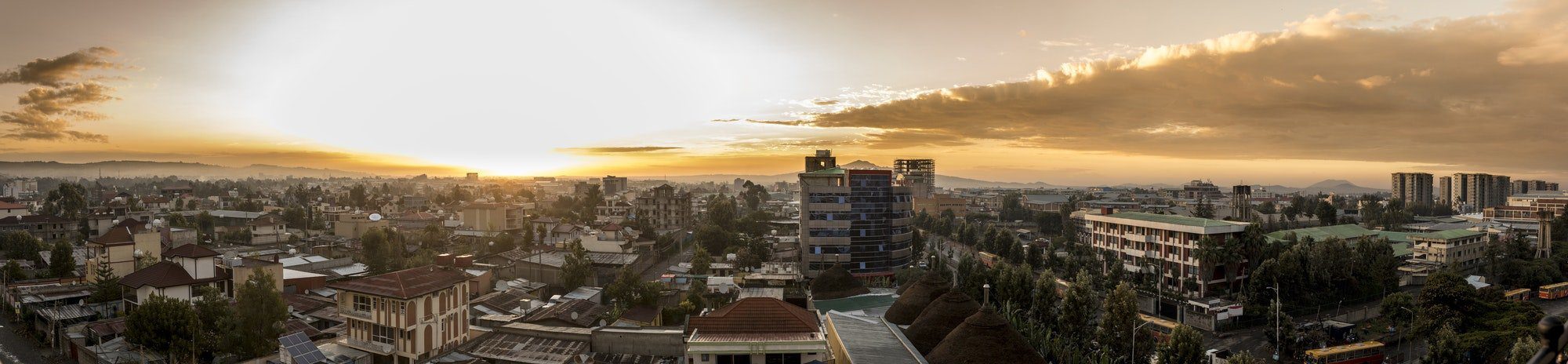 180 degree panorama of Addis Ababa