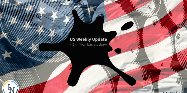 (+)US Oil Weekly Update- Down 4.6 million Barrels