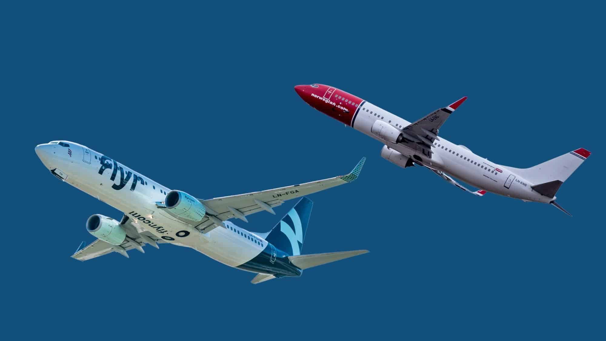 (+) Teknisk analyse: Hvilket flyselskap bør man kjøpe?