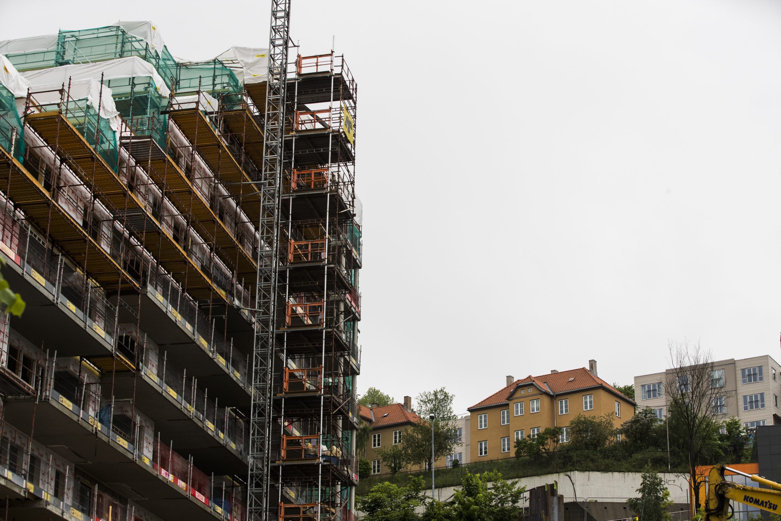 Færre boligprosjekter settes i gang 