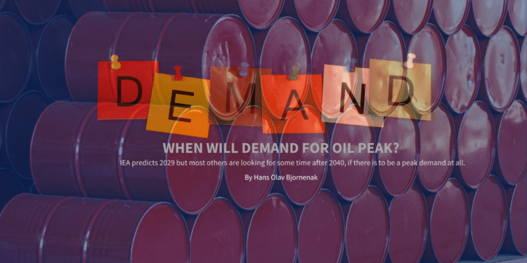 (+) When Will Demand for Oil Peak?