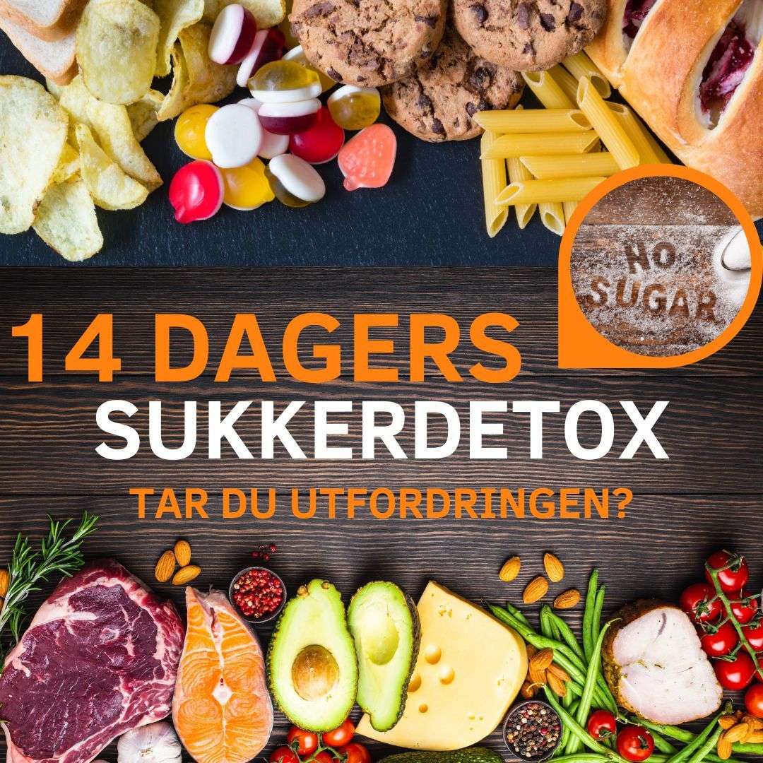 14 dagers sukkerdetox, gratis kurs til alle våre lesere