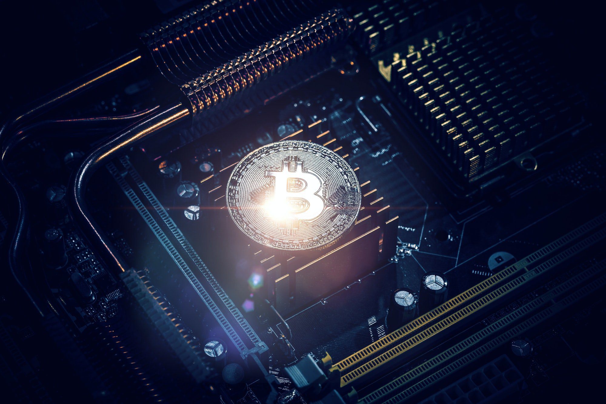 Golden Bitcoin Cryptocurrency
