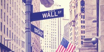 Wall Street and Broad Street signs, New York City, USA.